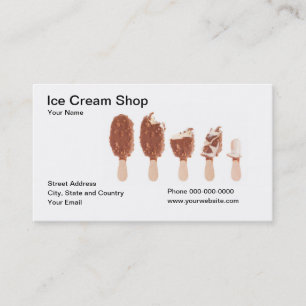 Ice Cream Shop Business Card