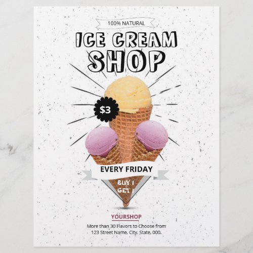 Ice Cream Shop Flyer