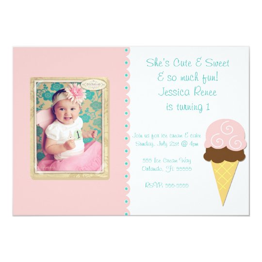 Ice Cream Shop Invite
