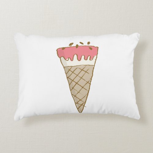 Ice Cream Shop Novelty Accent Pillow