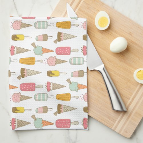 Ice Cream Shop Novelty  Kitchen Towel