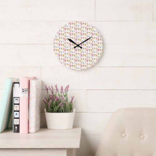 Ice Cream Shop Novelty Large Clock