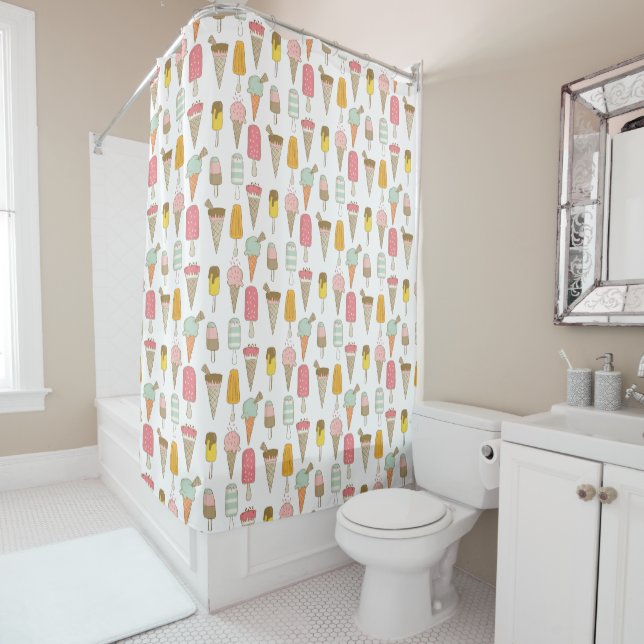 Ice Cream Shop Novelty  Shower Curtain (In Situ)