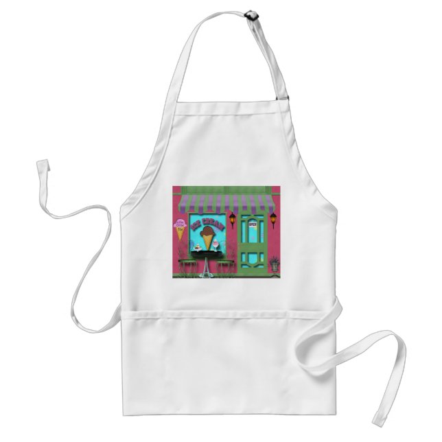 Ice Cream Shop store front apron (Front)
