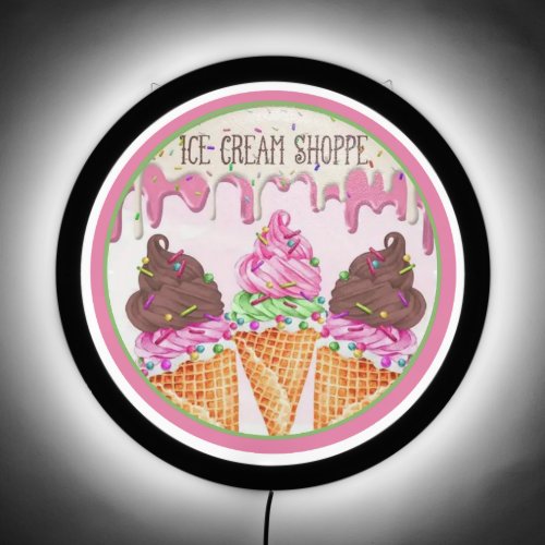 Ice Cream Shoppe LED Sign