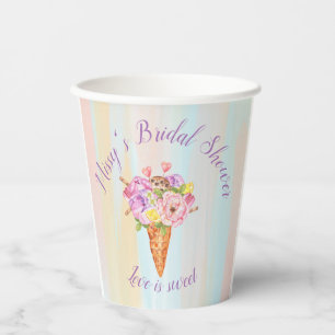 Ice cream shower, Bridal shower paper CUP