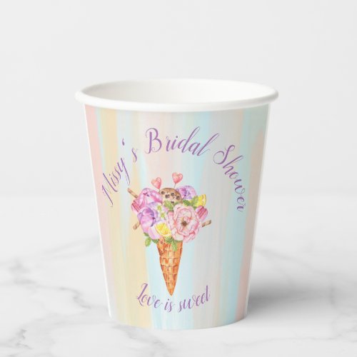 Ice cream shower Bridal shower paper CUP