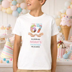 Ice Cream “Six Seven” 7th Birthday Party for Kids T-Shirt