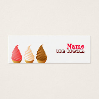 ice cream business card