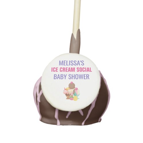 Ice Cream Social Baby Shower Event Cake Pops