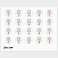 Whimsical Script Save The Date Classic Round Sticker, Zazzle