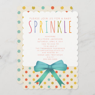 Ice Cream Social Baby Sprinkle Invitataion Invitation