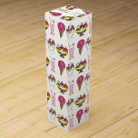 Ice Cream Social Banana Split Sundae Cone Shake Wine Box<br><div class="desc">Perfect for an ice cream social or make your own sundae party! Paper plate design features an original marker illustration of an ice cream cone, banana split, hot fudge sundae and strawberry milkshake. This illustration is also available on other products, including coordinating party products and decor. Don't see what you're...</div>