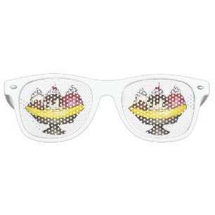 Ice Cream Social Favor Banana Split Sundae Retro Sunglasses