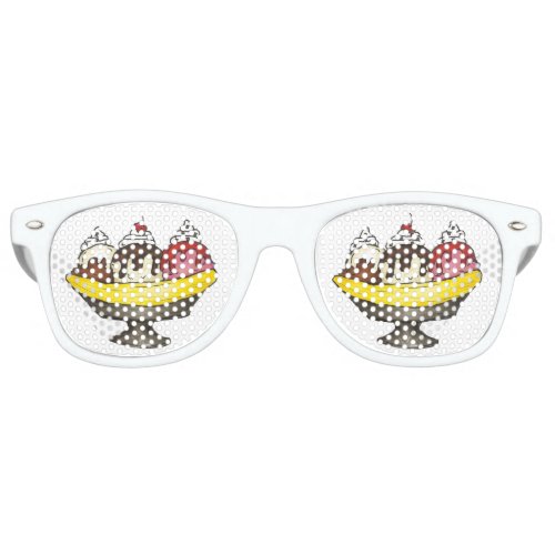 Ice Cream Social Favor Banana Split Sundae Retro Sunglasses