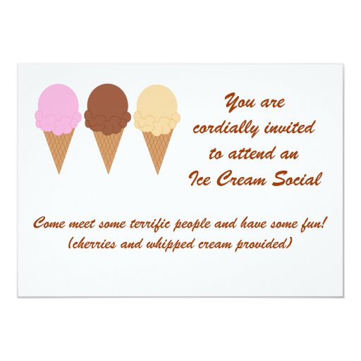 Ice Cream Social Printable Invitations 6