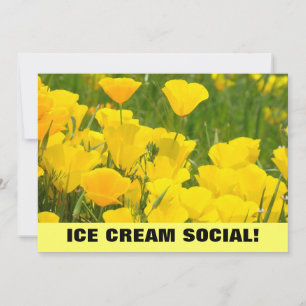 Ice Cream Social! Invitations Announcements Poppy