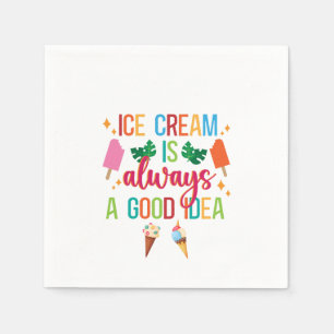 Ice Cream Social  Napkins