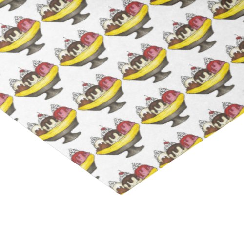 Ice Cream Social Party Dessert Banana Split Sundae Tissue Paper