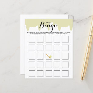 Ice Cream Social Pistachio Bridal Bingo Game