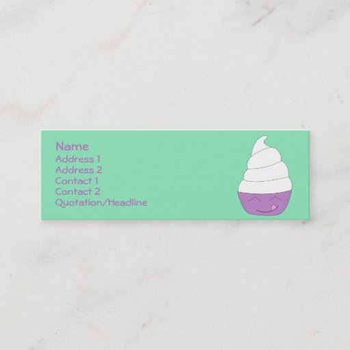 Customizable Ice Cream Social profile card Business Card Templates