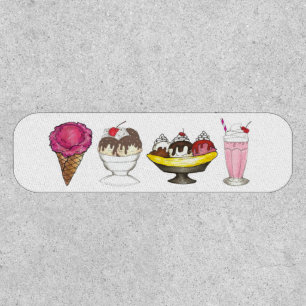 Ice Cream Social Sundae Milkshake Banana Split Patch
