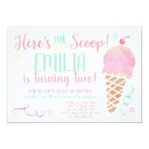 Ice Cream Pool Party Invitation Template Free