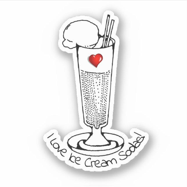 Ice Cream Soda Day Sticker (Front)