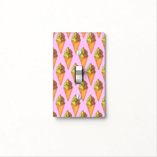 Ice Cream Soft Serve Matcha Green Tea Dessert Light Switch Cover