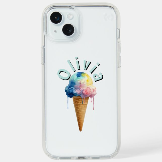 Ice Cream Speck iPhone Case (Front (White))