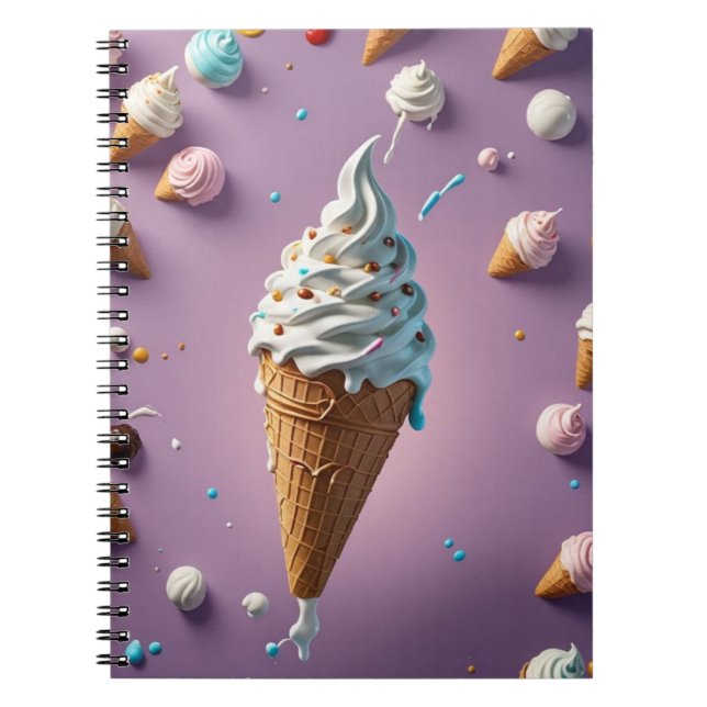 ice cream spiral notebook (Front)