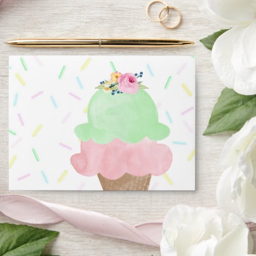 Ice Cream Sprinkle Party Envelope