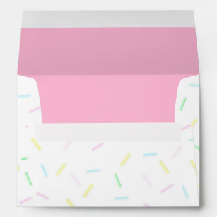 Ice Cream Sprinkle Pink Inside Party Envelopes