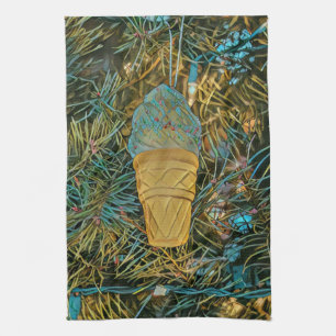 Ice cream sprinkles kitchen towel