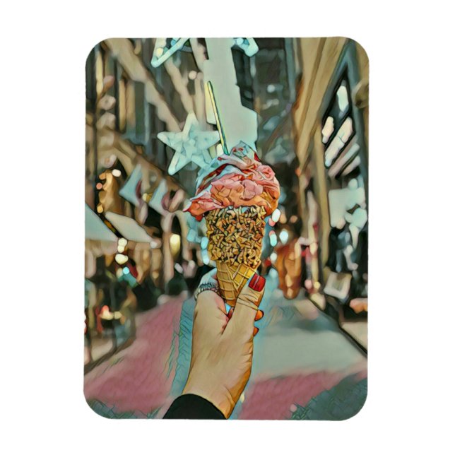 Ice cream sprinkles magnet