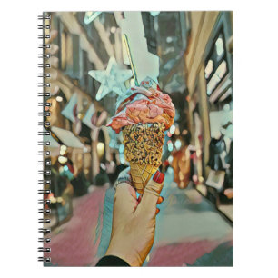 Ice cream sprinkles notebook