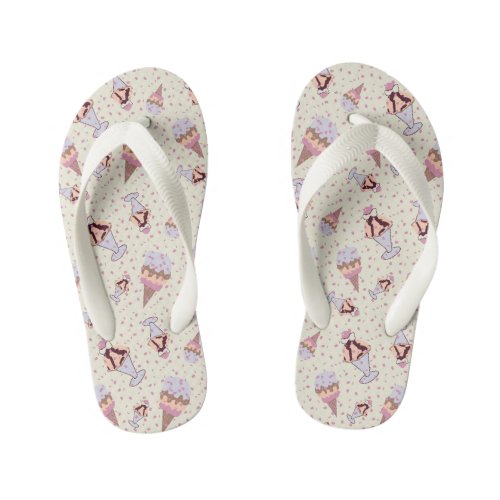 Ice Cream Sprinkles Pattern Flip Flops