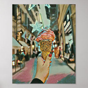 Ice cream sprinkles poster