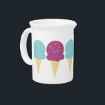 Ice Cream Sprinkles Summer Beverage Pitcher<br><div class="desc">Designed by Dream Big Digital Design</div>