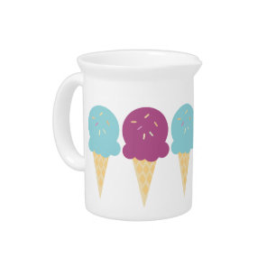 Ice Cream Sprinkles Summer Beverage Pitcher