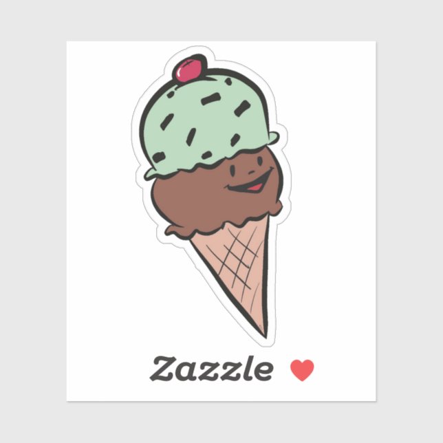 Ice cream sticker (Sheet)