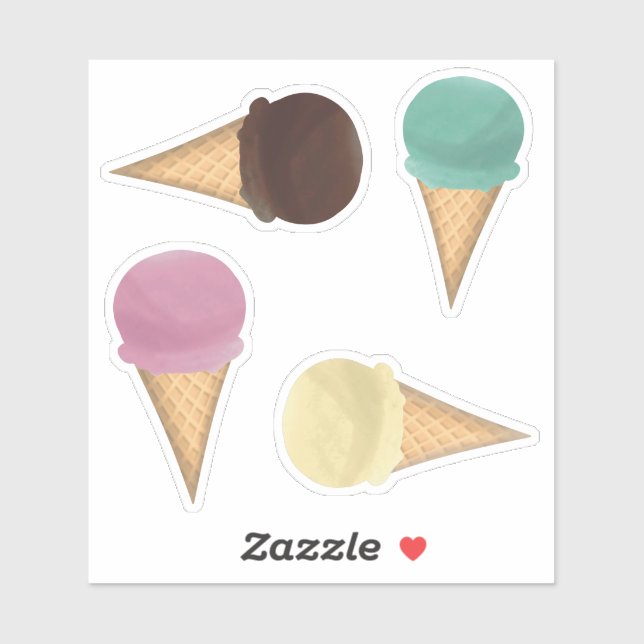 Ice cream sticker pack (Sheet)
