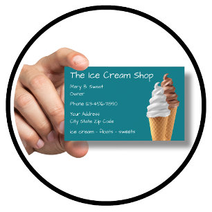 Ice Cream Store Business Card