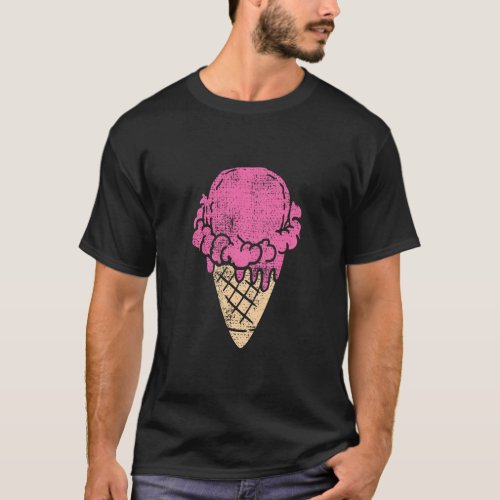 Ice Cream Strawberry Gift  T_Shirt