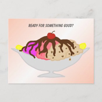 Ice Cream Student Welcome From Teacher Postcard by PartyPrep at Zazzle