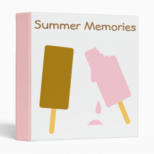 Ice Cream Summer Memories Photo Scrapbook Binder