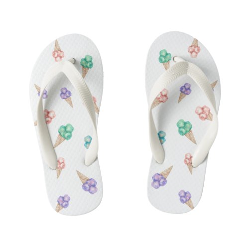 Ice cream summer party favor  flip flops