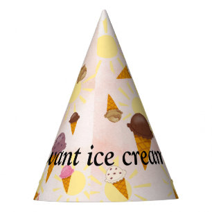 Ice cream summer party hat