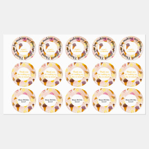 ice cream summer party kids' labels