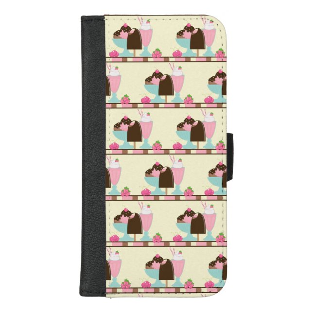 Ice Cream Sundae and Other DeliciousTreats iPhone Wallet Case (Front)